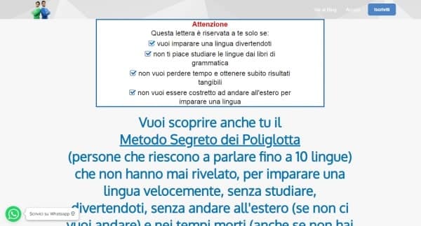 Lingua facile di Metodo Universitario