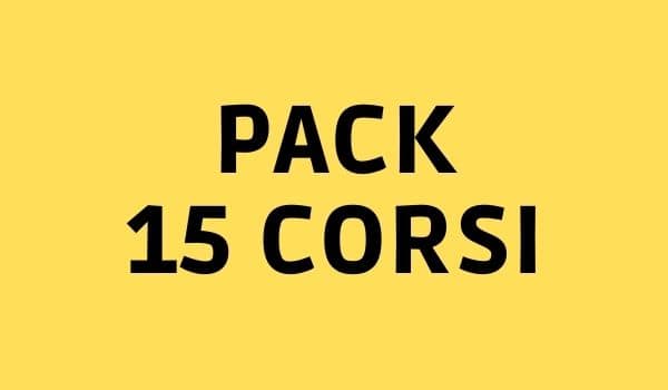 Pack 15 corsi