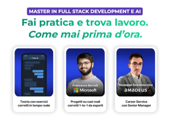 Master in Full Stack Development e AI – start2impact