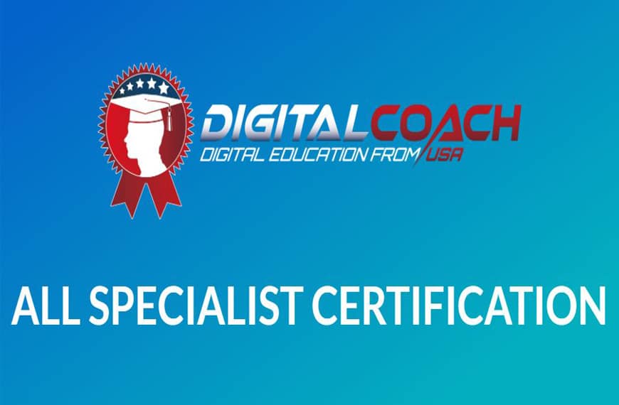 All Specialist Certification Di Digital Coach